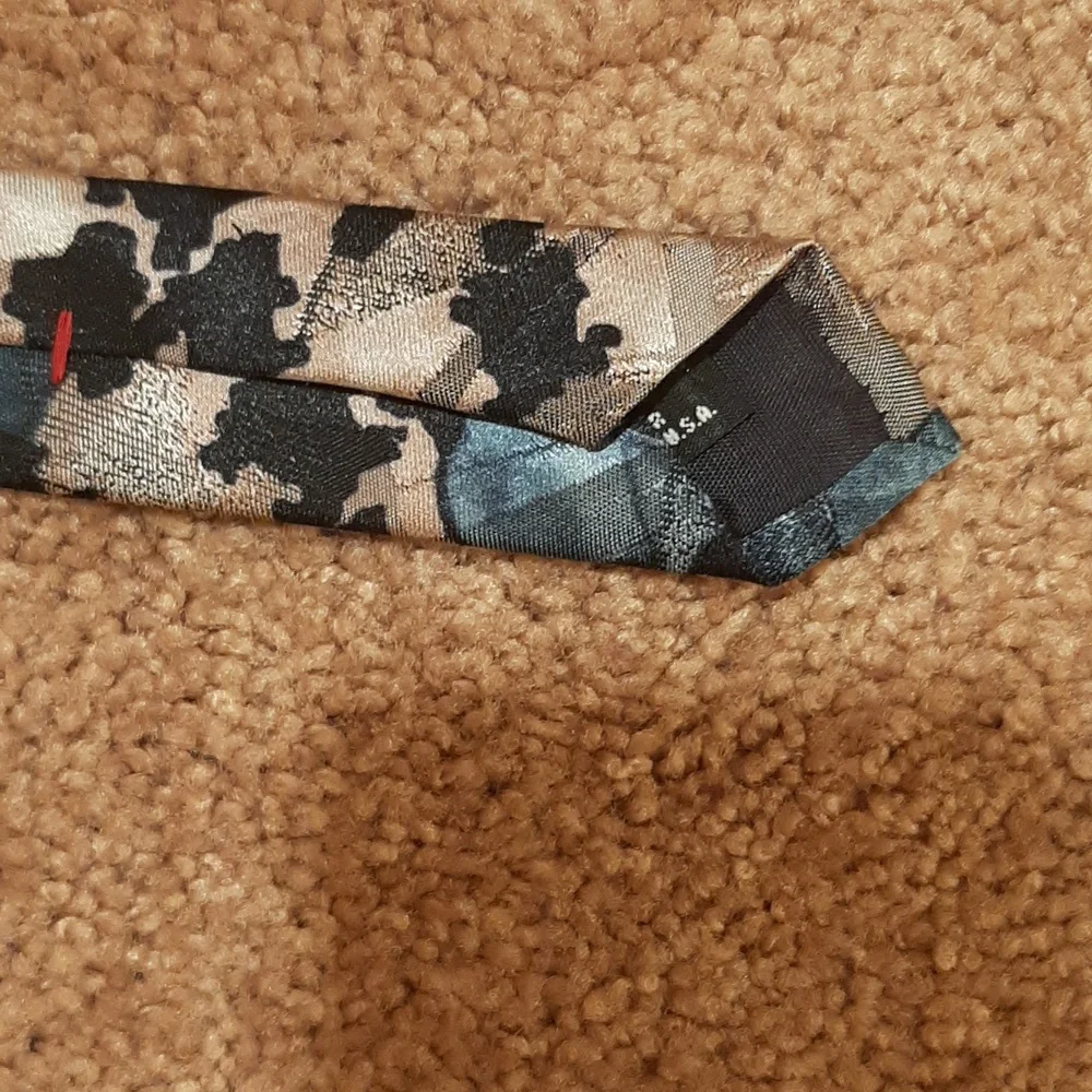 Johnny Carson Vintage Retro Mixed-Print Tie